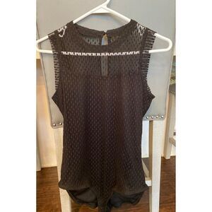 Black lacy leotard